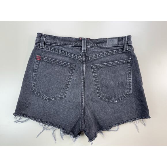 BDG Womens Denim Cut Off Jean Shorts 29 Black Girlfriend High Rise Cowboy Rock - Picture 10 of 12